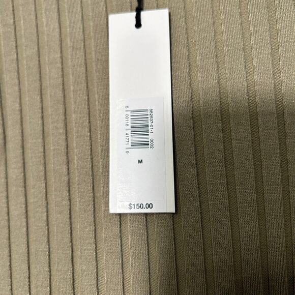 NEW Banana Republic Ribbed Racerback Tank Drop Waist Maxi Dress Olive Black Sz M - Picture 11 of 14